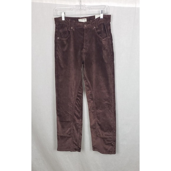 We The Free Pants - We The Free Corduroy Pants Chocolate Truffle Brown High Rise Straight 27 Casual
